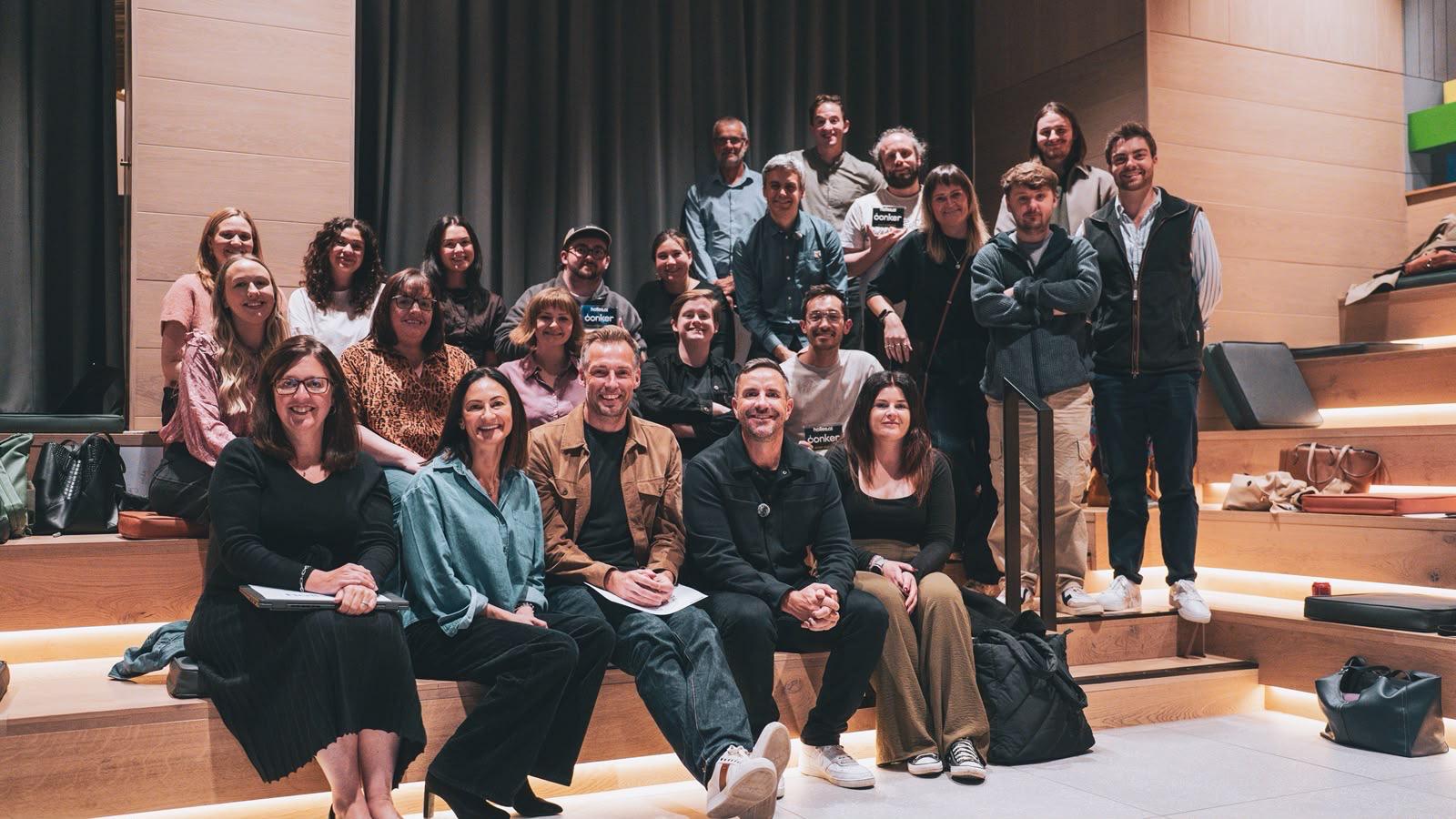 The Conker Communications team at their town hall