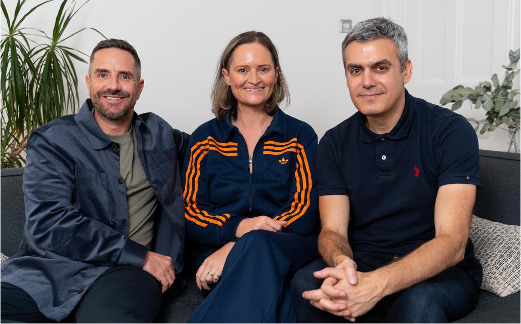 Kenny, Holly and Louis, the co-founders of Hollee
